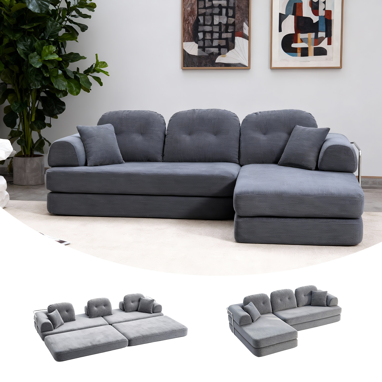 L Shape Sofa Bed
