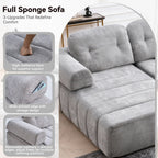 104.33" L-Shape Boneless Couch