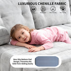 104.33" L-Shape Boneless Couch