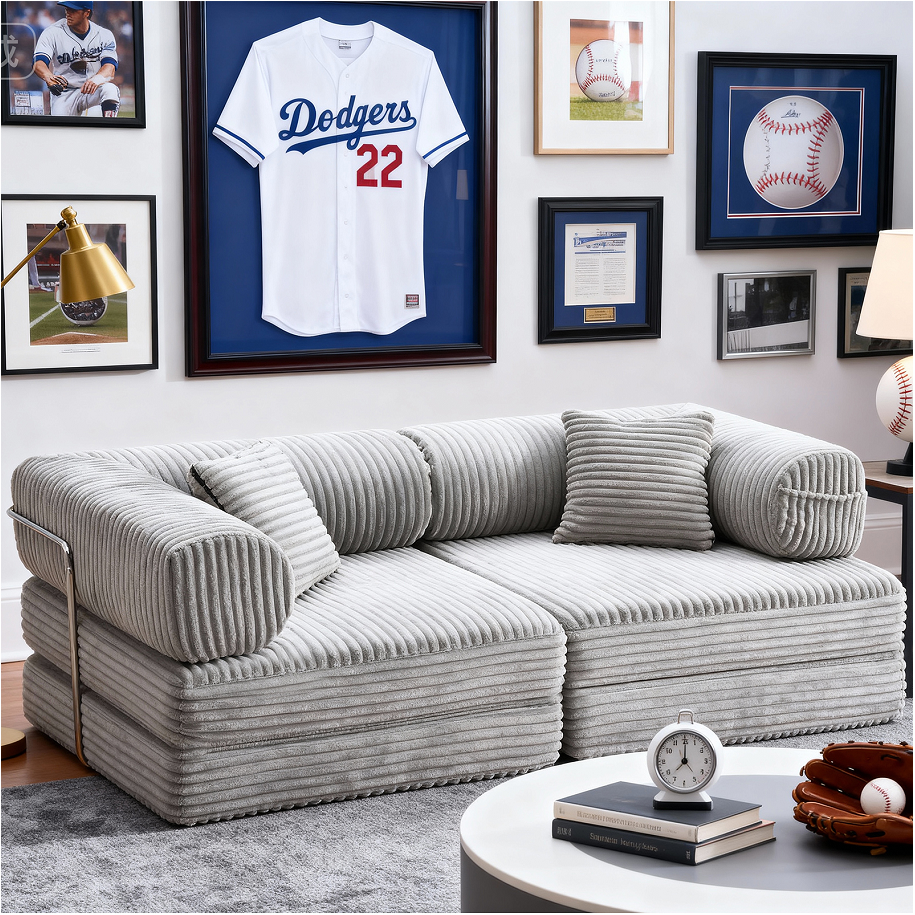 76.77" Convertible Sofa Bed-Foldable