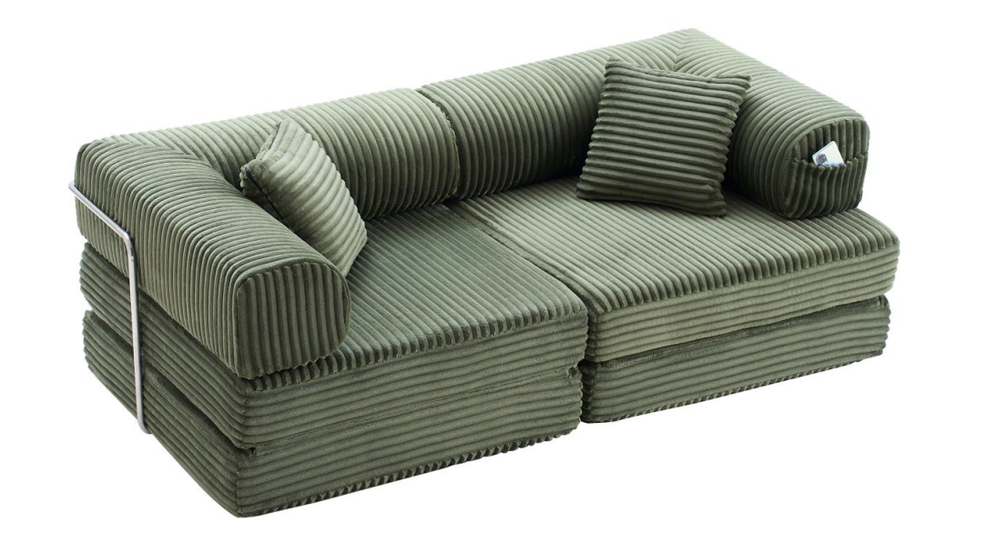 76.77" Convertible Sofa Bed-Foldable