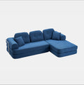 104" Modular Sectional Sofa with Chaise-Blue