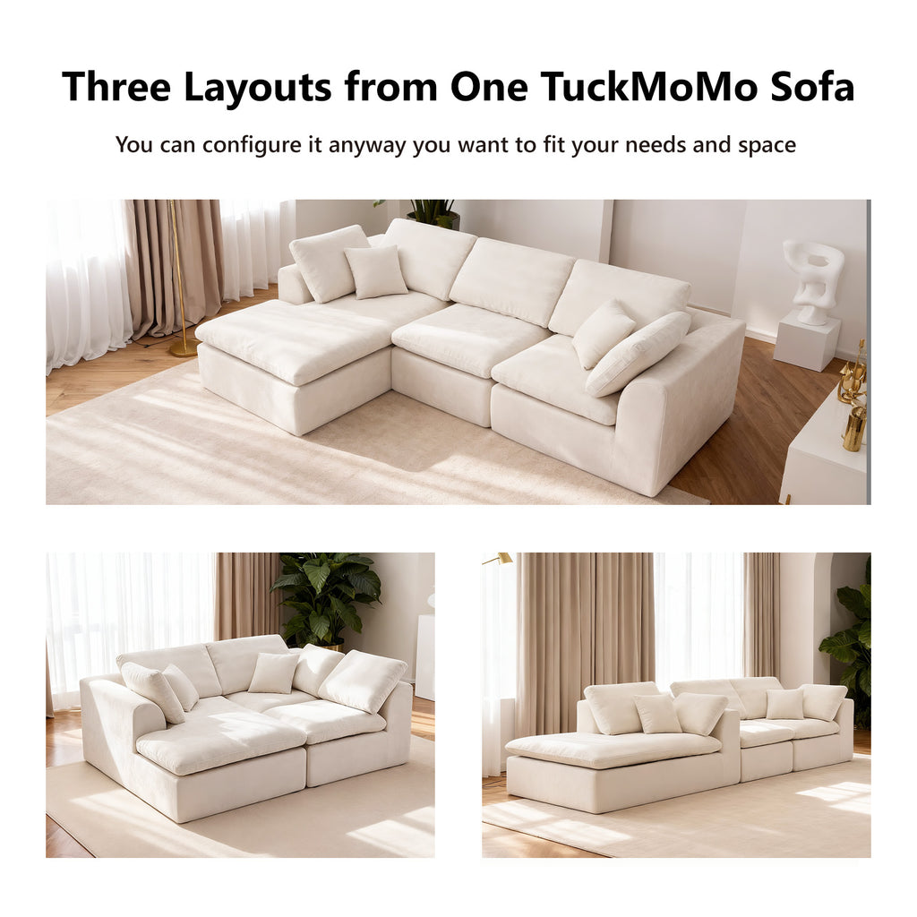 110.24" L Shaped Sectional Couch