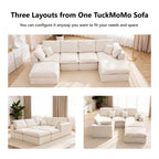 137.8" Large Sectional Couches for Living Room
