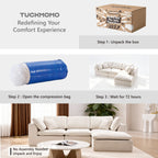 110.24" L-Shaped Cloud Couches