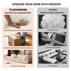 110.24" L Shaped Sectional Couch